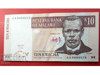 Bancnota-Malawi-10 Kwacha 1989