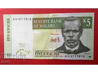 Bancnota-Malawi-5 Kwacha 1989