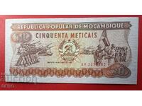 Banknote-Mozambique-50 meticas 1986