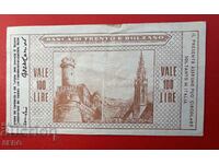 Банкнота-Италия-Болцано-чек 100 лири 1977