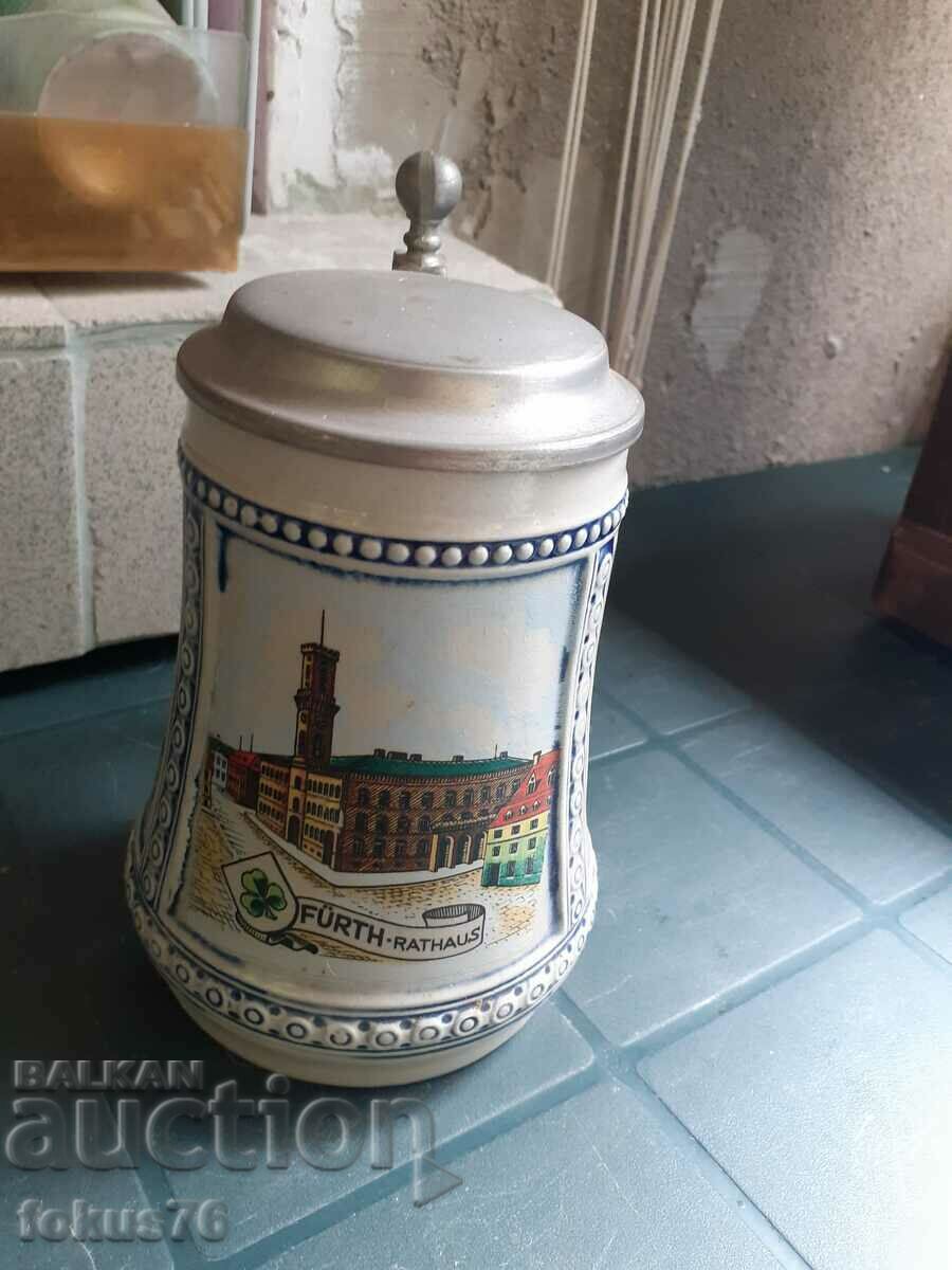 German Gerzit beer mug with price 85.00 BGN | € 43.46