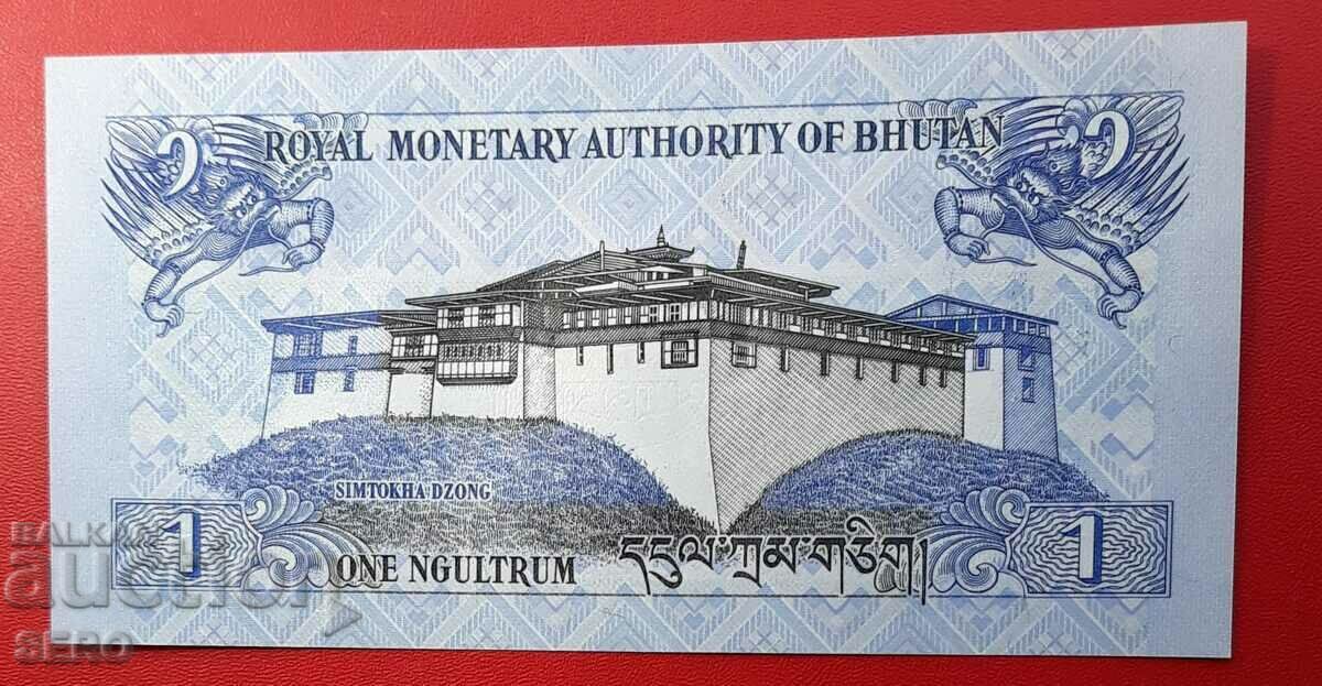 Банкнота-Бутан-1 нгултрум 2013