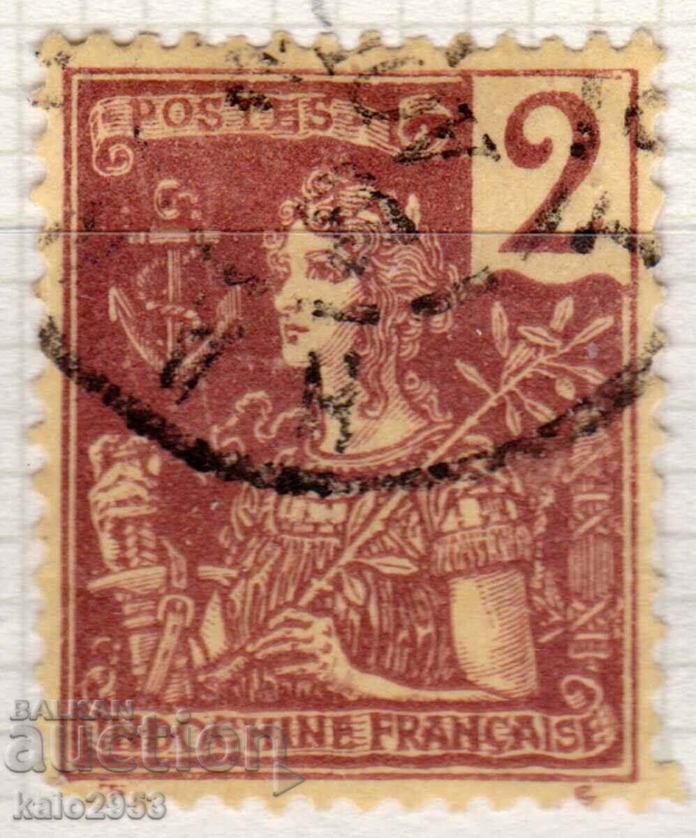 Френски Индо Китай-1904-Колониална  Алегория-Редовна.,клеймо