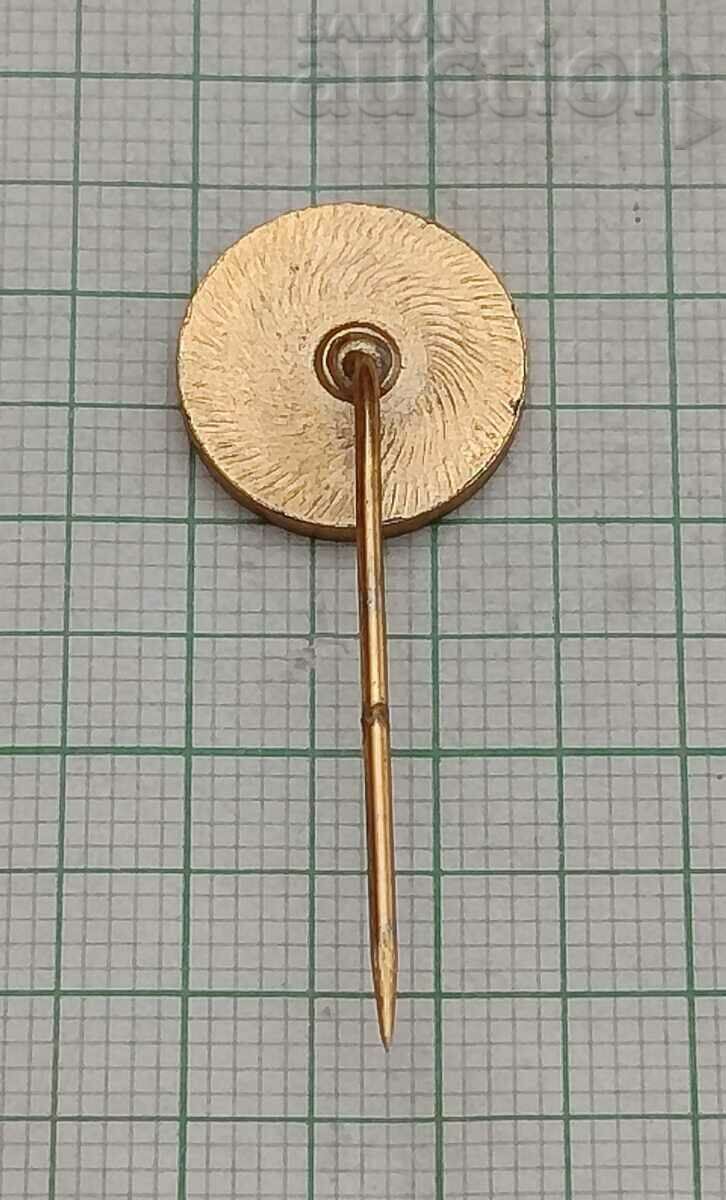 FABRIKA TELEOPTIK ZEMUN YUGOSLAVIA 60 1982 BADGE with price 2.00 BGN | € 1.02