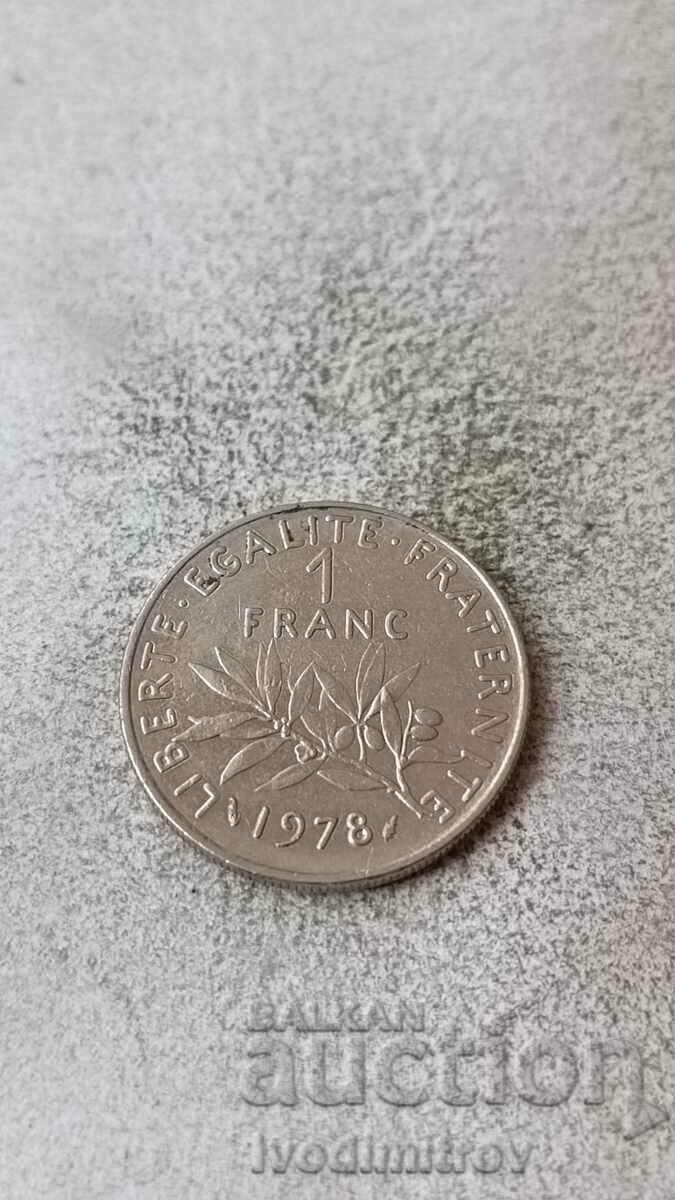 Franța 1 franc 1978
