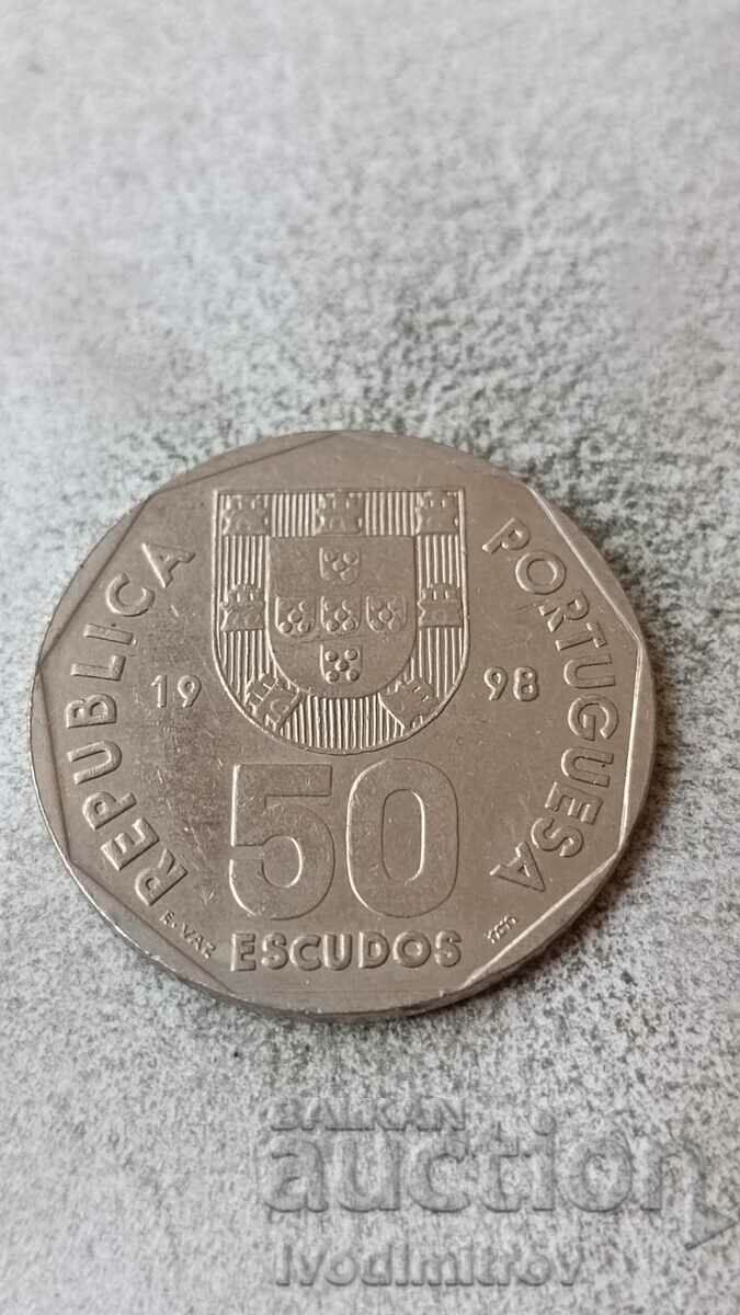 Portugalia 50 escudos 1998