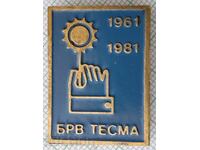 16171 Badge - 20 years BRV TESMA 1961 - 1981