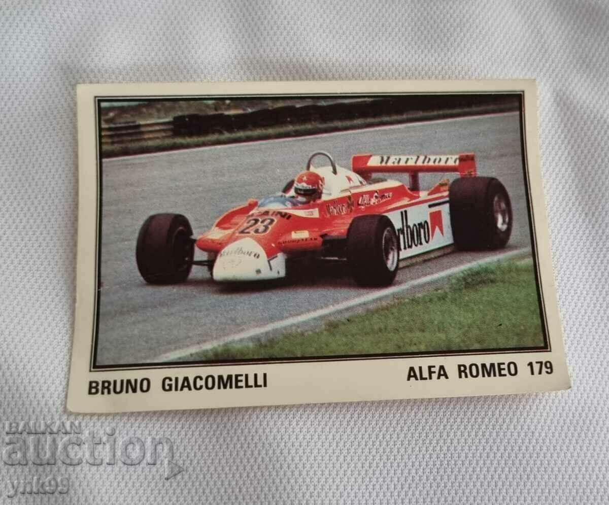 Αυτοκόλλητο Panini BRUNO GIACOMELI Formula 1