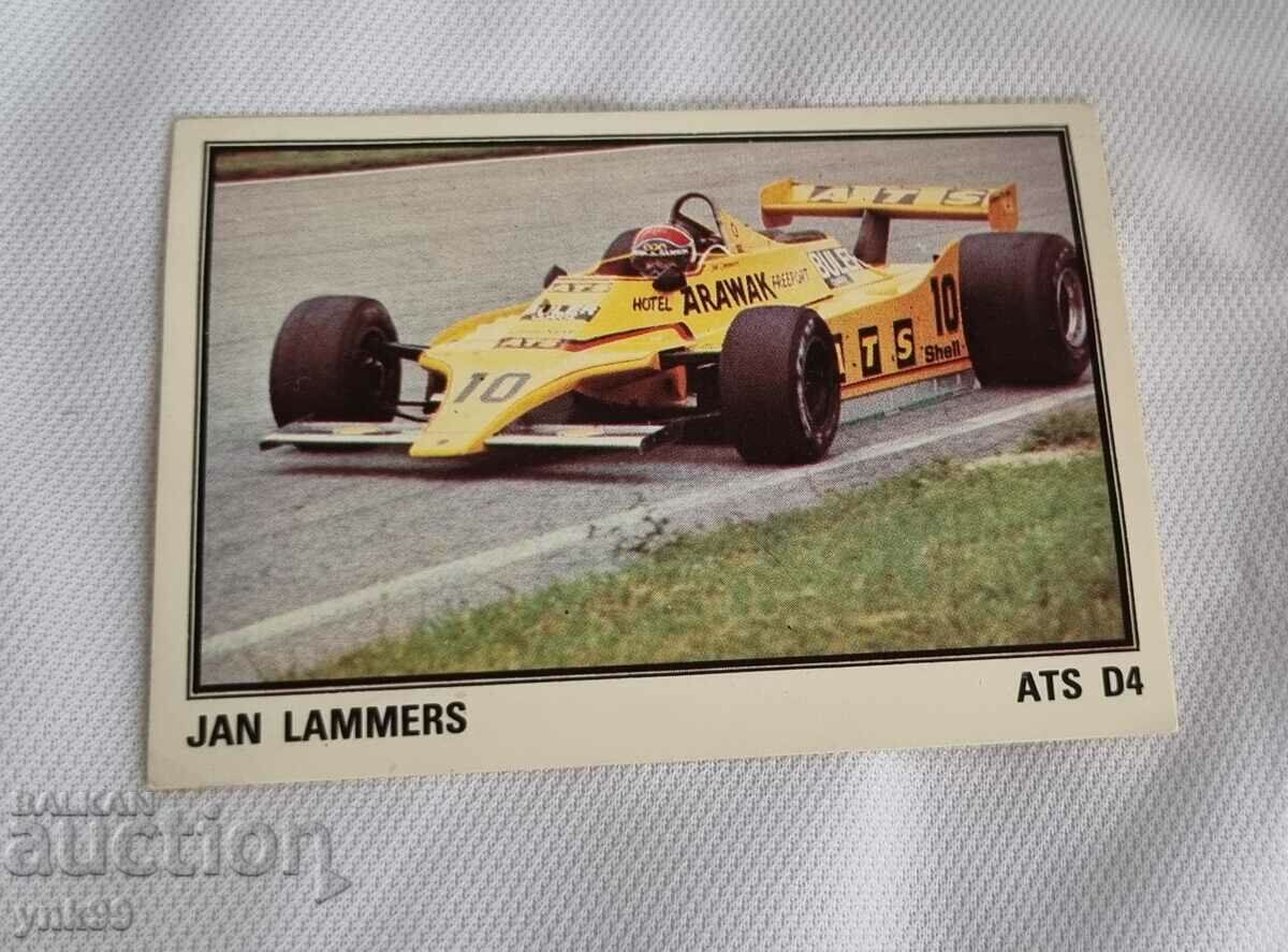 Panini стикер JAN LAMMERS Formula 1