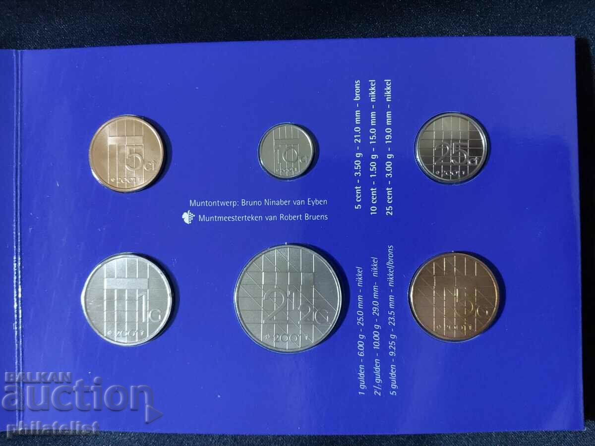 Netherlands 2001 - Complete set of 6 coins with price 22.00 BGN | € 11.25 Netherlands 2001 - Complete set of 6 coins with price 22.00 BGN | € 11.25