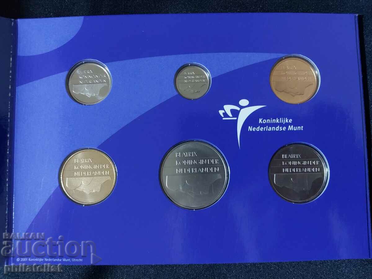 Auction Netherlands 2001 - Complete set of 6 coins Auction Netherlands 2001 - Complete set of 6 coins