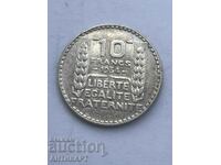silver coin 10 francs France 1934 silver