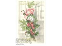 Old card - Mother's Day - bouquet of cyclamen