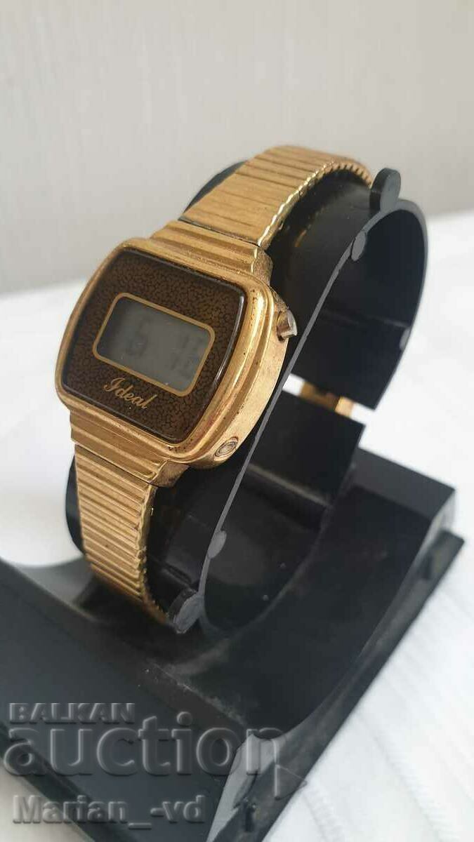 Women's gold-plated electronic watch - 6