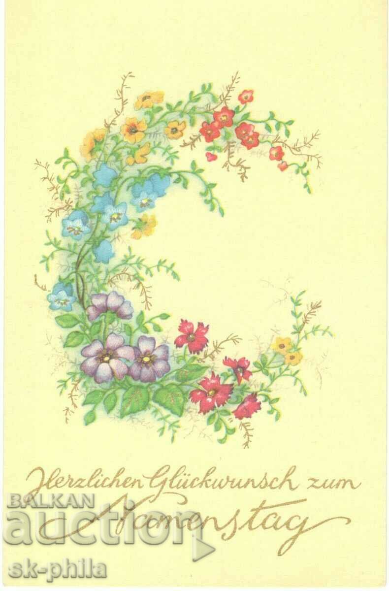 Old card - Greeting - Happy name day