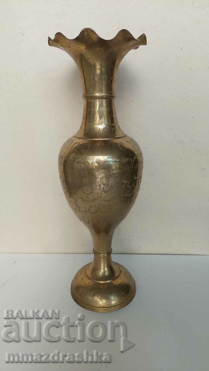 Large brass vase
