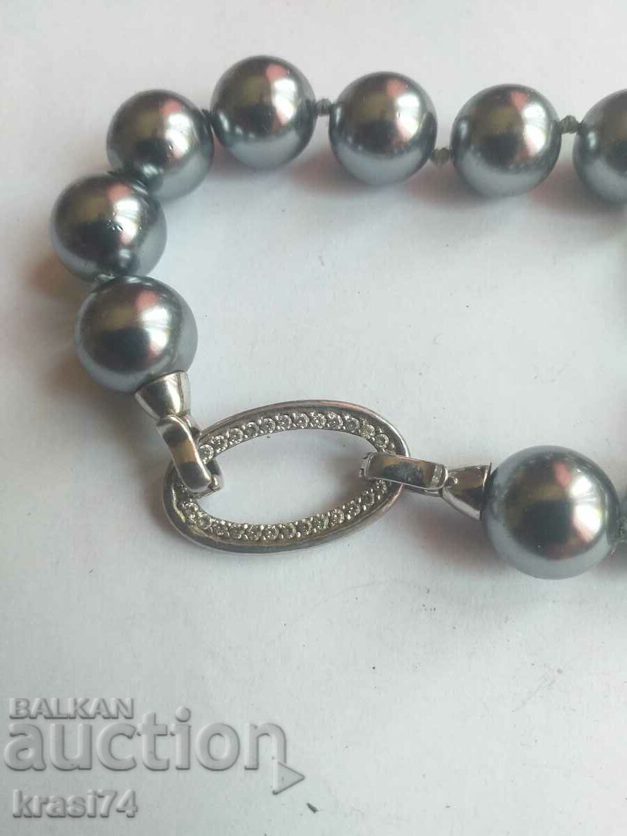 Silver and pearl bracelet with price 25.00 BGN | € 12.78 Silver and pearl bracelet with price 25.00 BGN | € 12.78