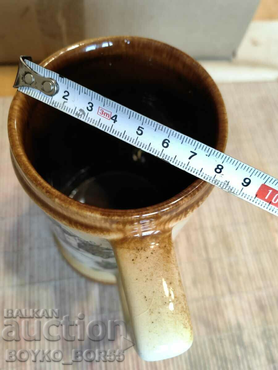 Original Old Czech Porcelain Mug with Stamps - 5 Original Old Czech Porcelain Mug with Stamps - 5