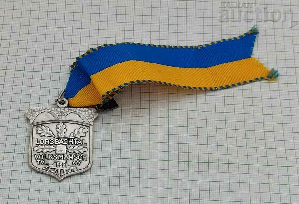 GERMANY VOLKSMARSCH TVL 1972 LORSBACHTAL MEDAL - 5 GERMANY VOLKSMARSCH TVL 1972 LORSBACHTAL MEDAL - 5
