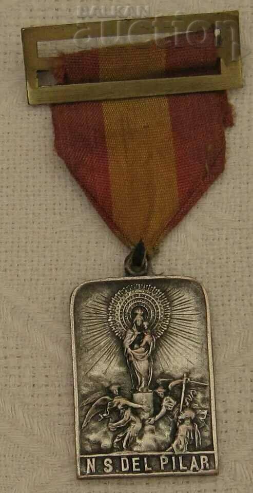 SPANISH LADY OF PILAR PILGRIMAGE EUCHARISTIC MEDAL with price 16.00 BGN | € 8.18 SPANISH LADY OF PILAR PILGRIMAGE EUCHARISTIC MEDAL with price 16.00 BGN | € 8.18