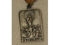 SPANISH LADY OF PILAR PILGRIMAGE EUCHARISTIC MEDAL