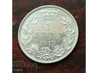Serbia 1 dinar 1915 aUNC