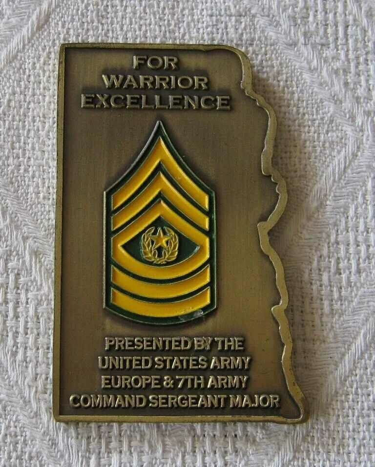 USA ARMY EUROPE 7 TH ARMY FOR WARRIOR EXCELLENCE SERGEANT with price 20.00 BGN | € 10.23