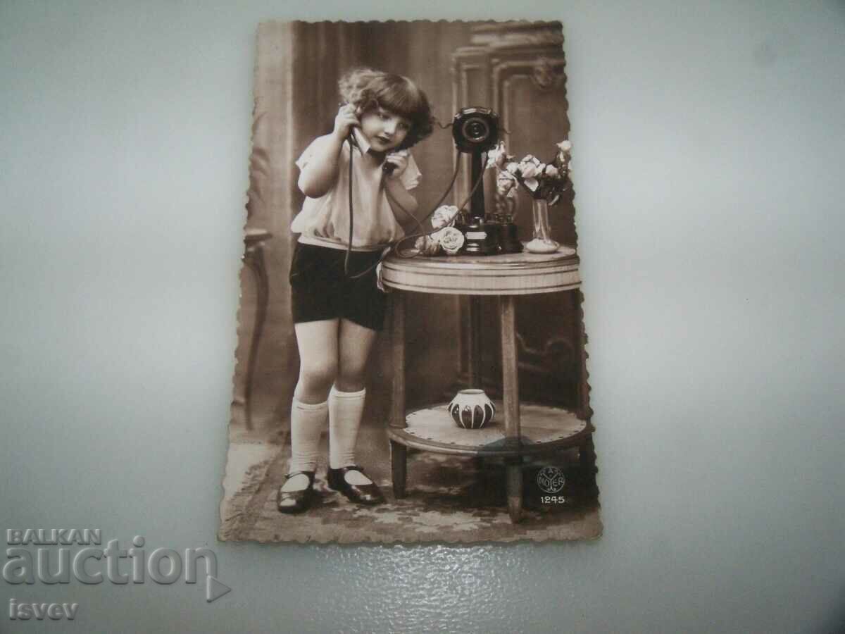 Παλιά γαλλική καρτ ποστάλ 1932 σφραγίδα, μάρκα