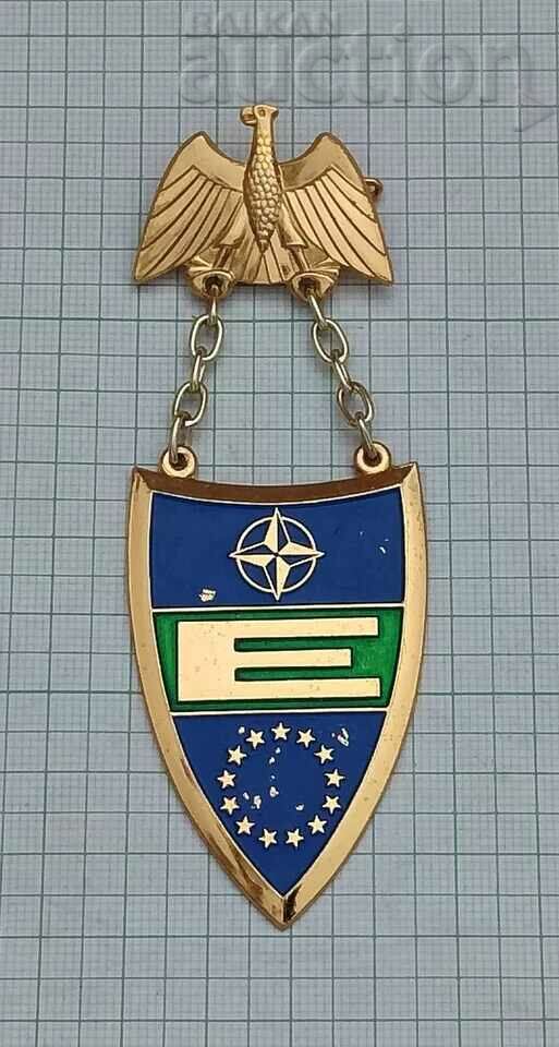 NATO EUROPE EAGLE STARS A. RETTENMAIER MEDAL BADGE SIGN