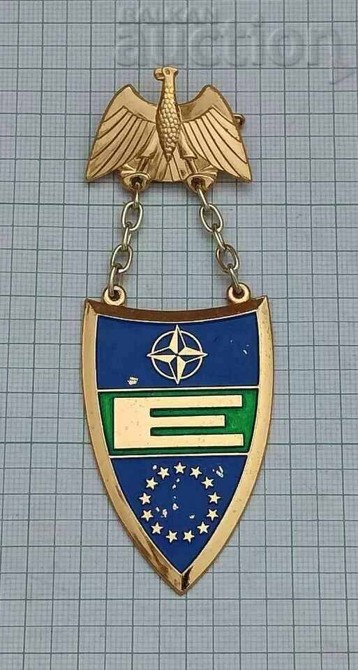 NATO EUROPE EAGLE STARS A. RETTENMAIER MEDAL BADGE SIGN