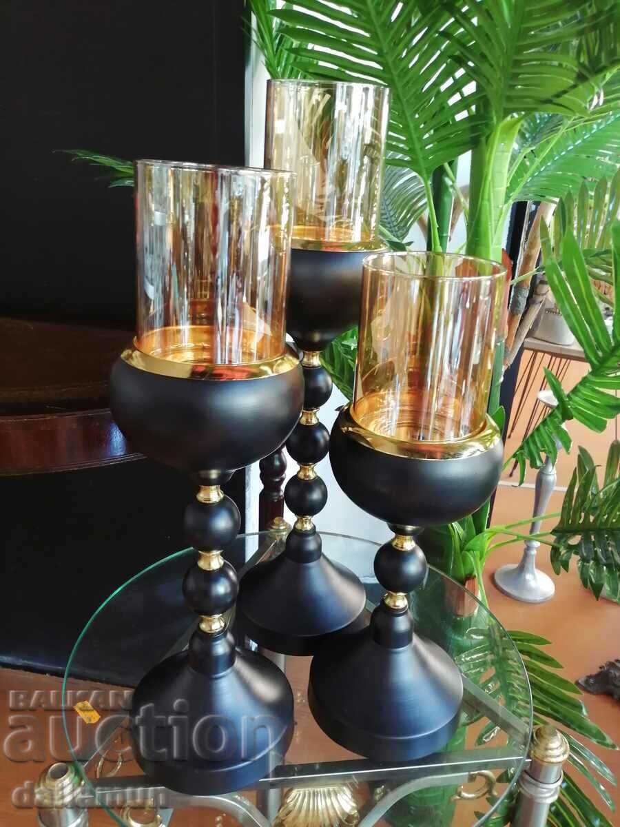 σετ από κηροπήγια πολυτελείας με τιμή 89.00 BGN | € 45.50 σετ από κηροπήγια πολυτελείας με τιμή 89.00 BGN | € 45.50