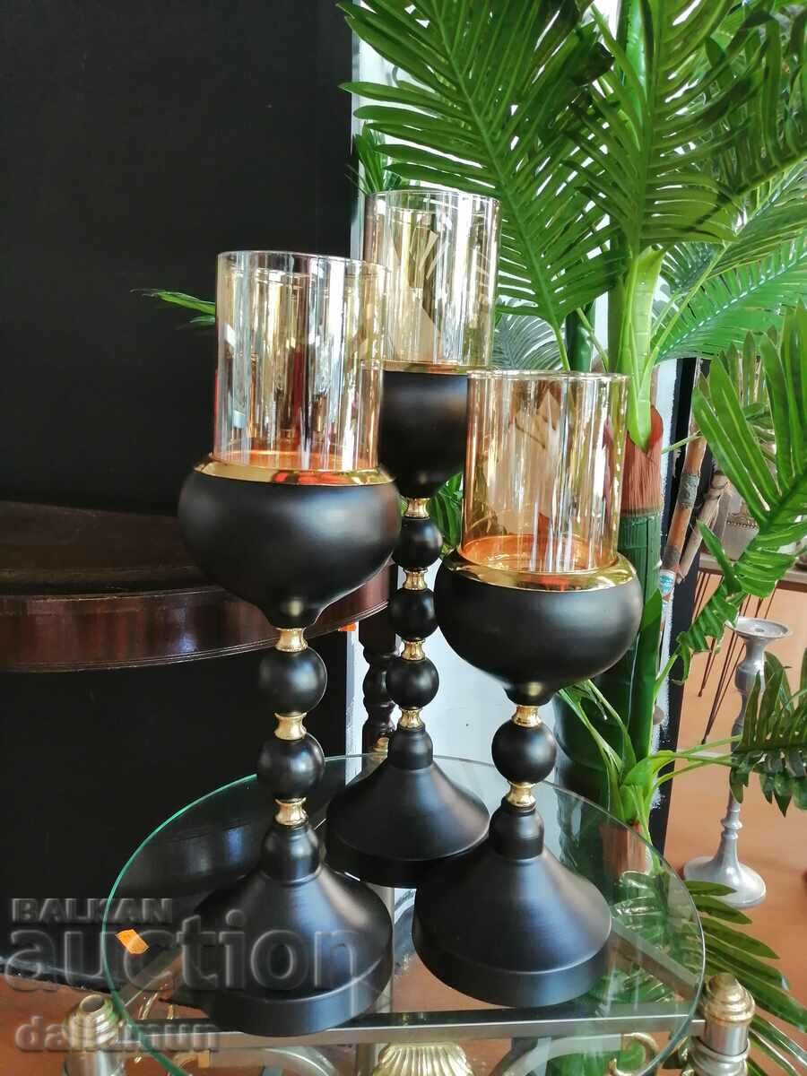 Παράδοση σετ από κηροπήγια πολυτελείας Παράδοση σετ από κηροπήγια πολυτελείας