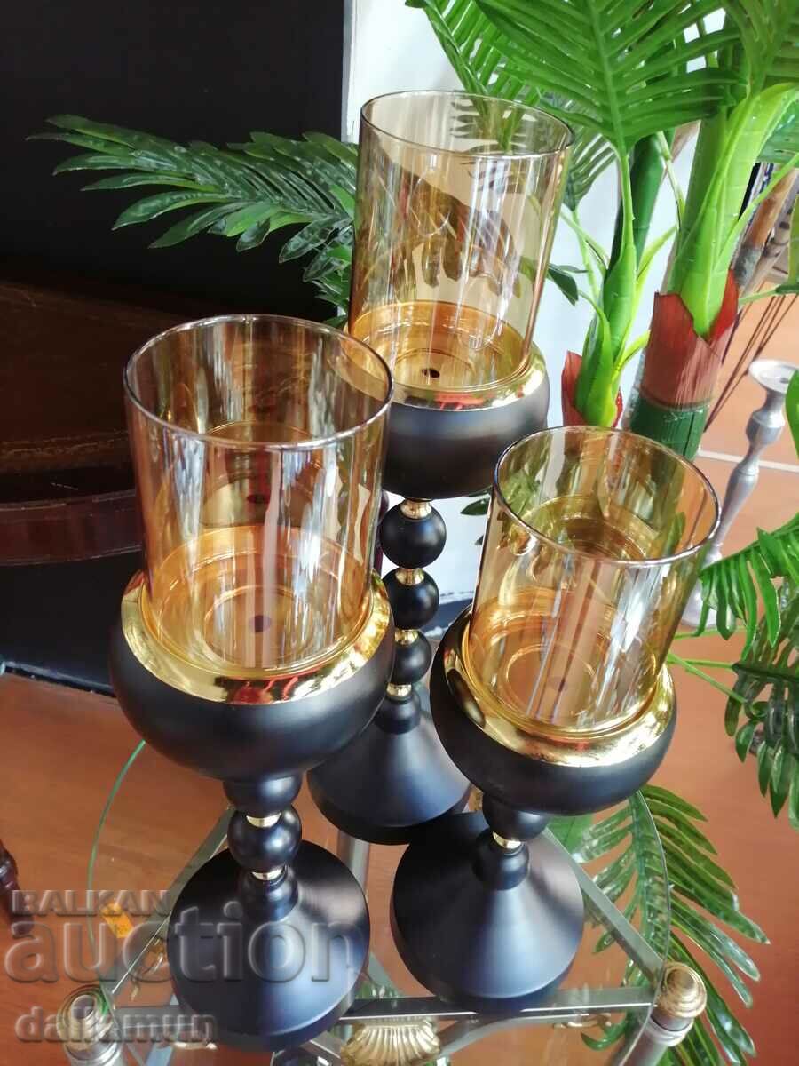 set of luxury candlesticks