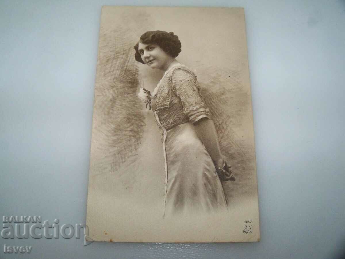 Παλιά γαλλική καρτ ποστάλ 1910 σφραγίδα