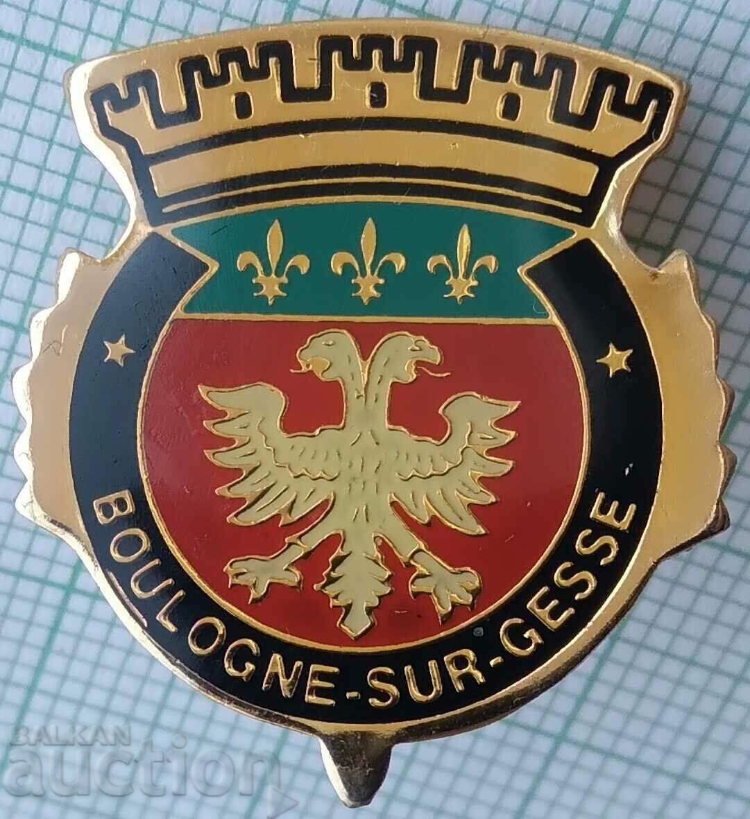 16201 Badge - coat of arms of Boulogne sur gesse - France