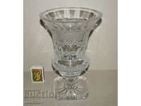 Antique crystal vase 22 cm lead crystal excellent