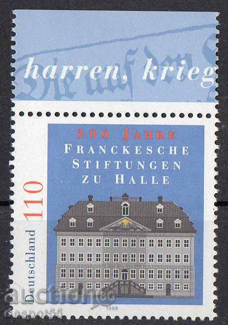 1998. Germania. 300 de ani de la Franckesche Stiftungen, Halle.