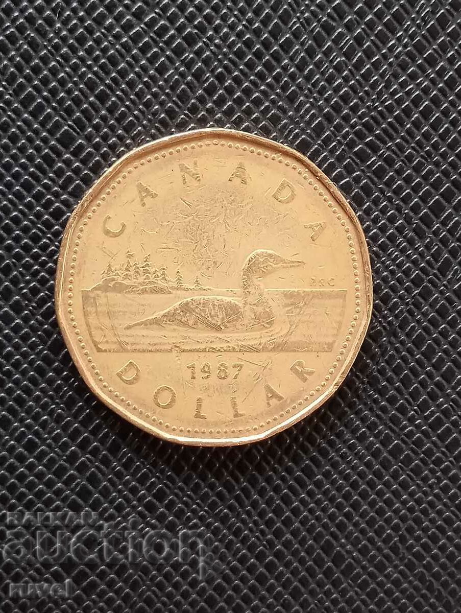 Canada $1, 1987