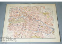 1900 Map Lithograph Berlin 1;31,000