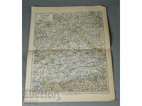 1900 Map Lithograph Bayern 1;1,700,000