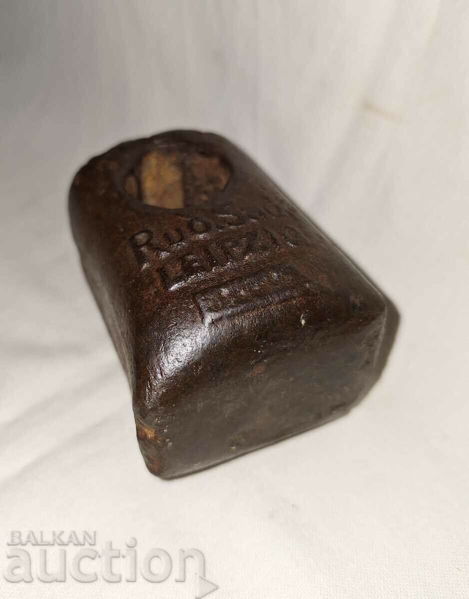 Antique massive iron weight gauge tool--Leipzic - 7 Antique massive iron weight gauge tool--Leipzic - 7