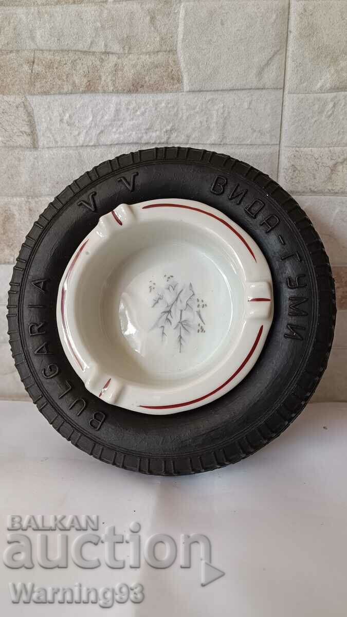 Auction Old porcelain ashtray - VIDA GUMI - Kosta Yordanov - Vidin Auction Old porcelain ashtray - VIDA GUMI - Kosta Yordanov - Vidin