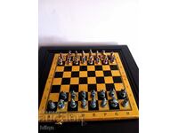 Very Nice Old Metal Chess