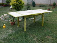 A completely transformed vintage style dining table