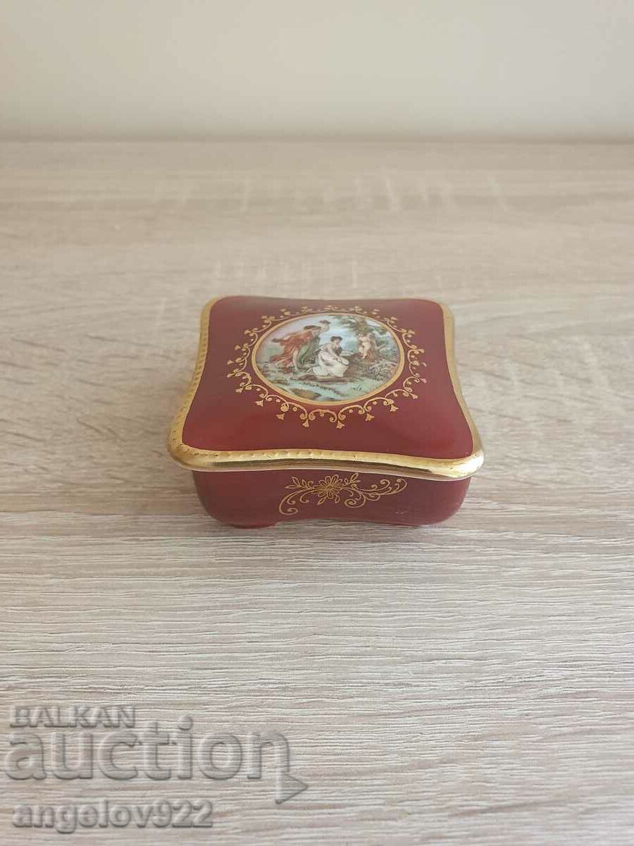 German porcelain jewelry box PM