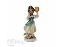 Antique porcelain figurine of a dancing girl(4.2)