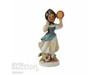 Старинна порцеланова фигурка на танцуващо момиче(4.2)