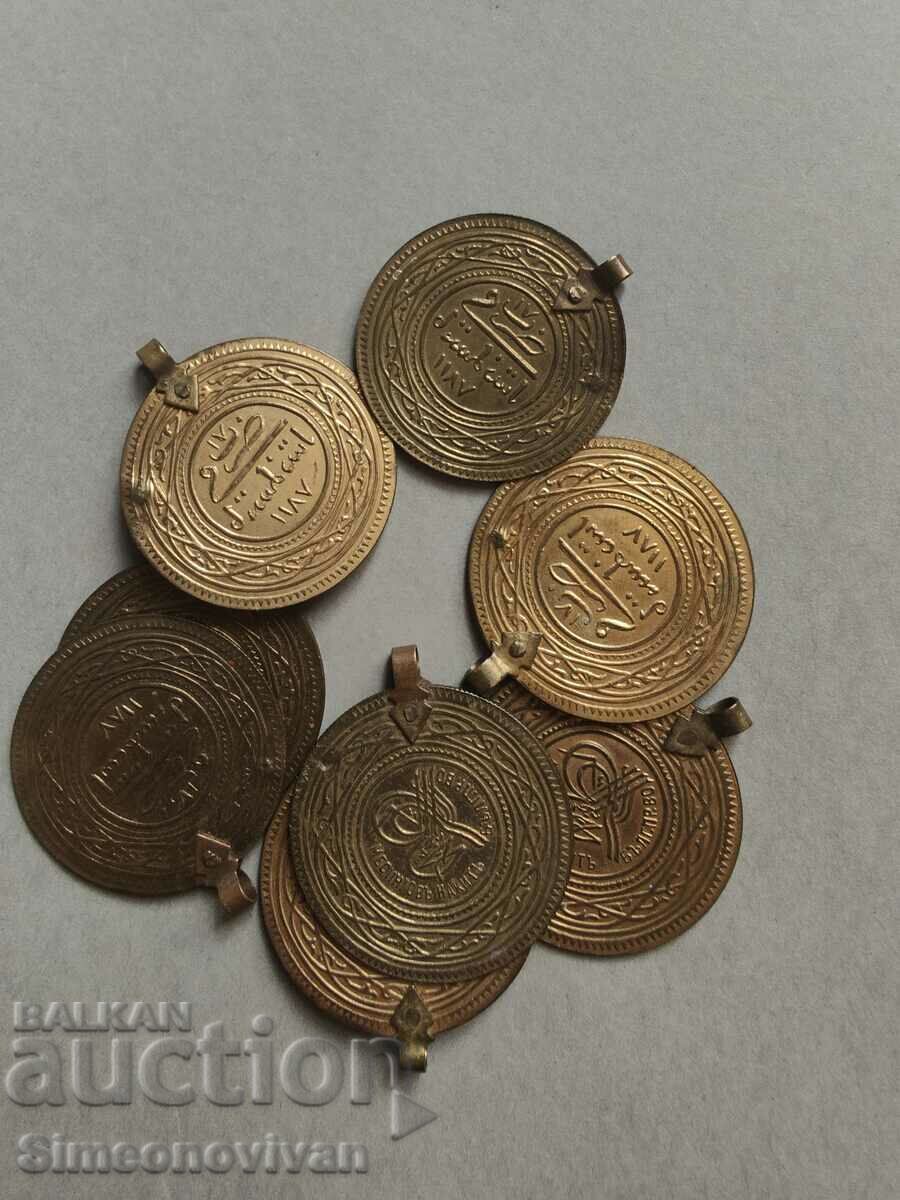 Coins for jewelry 9 pieces