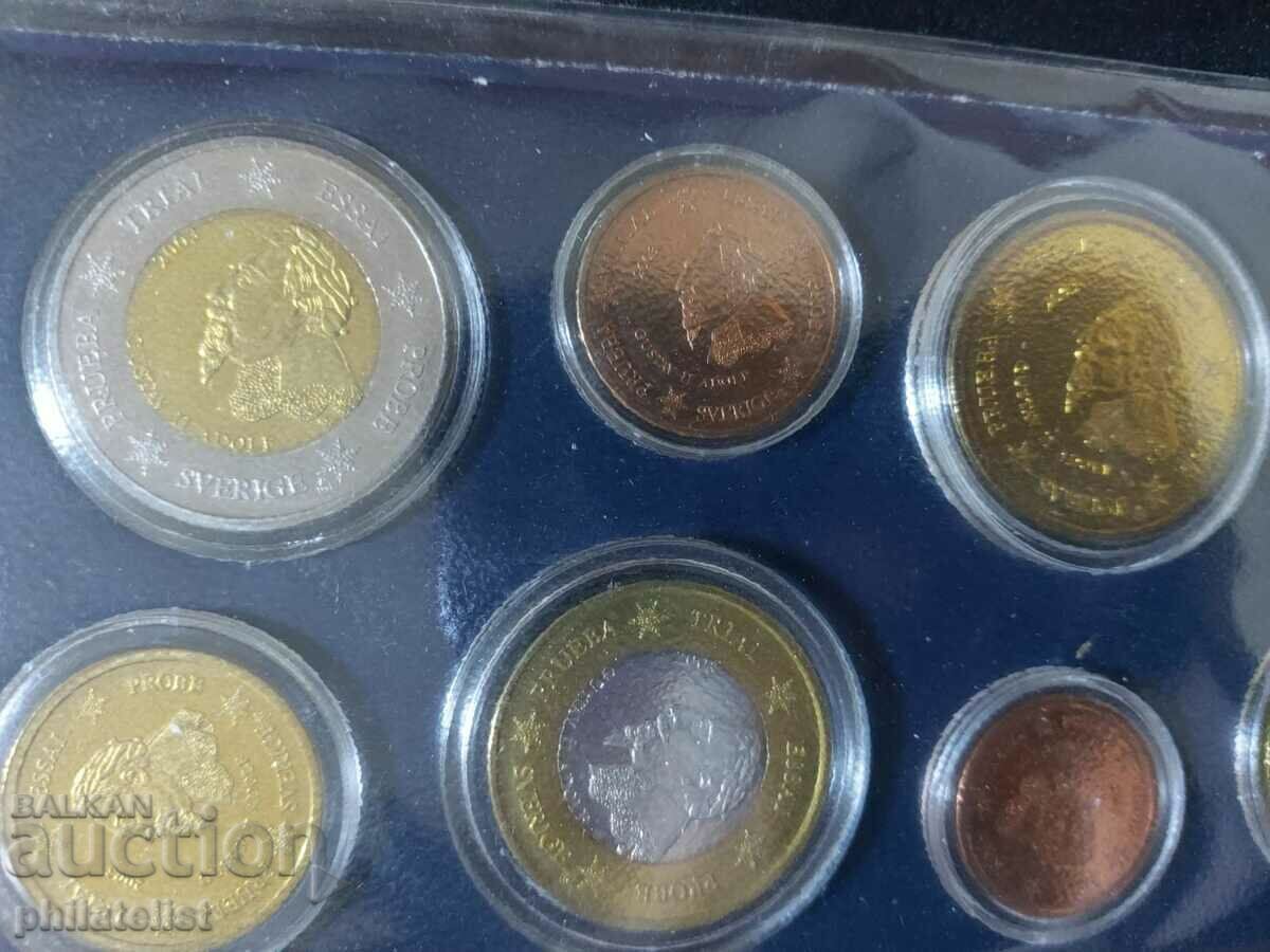 Trial Euro Set - Sweden 2003, 8 coins with price 23.00 BGN | € 11.76