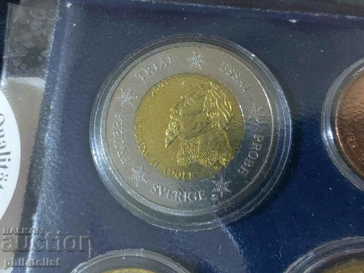 Auction  Trial Euro Set - Sweden 2003, 8 coins